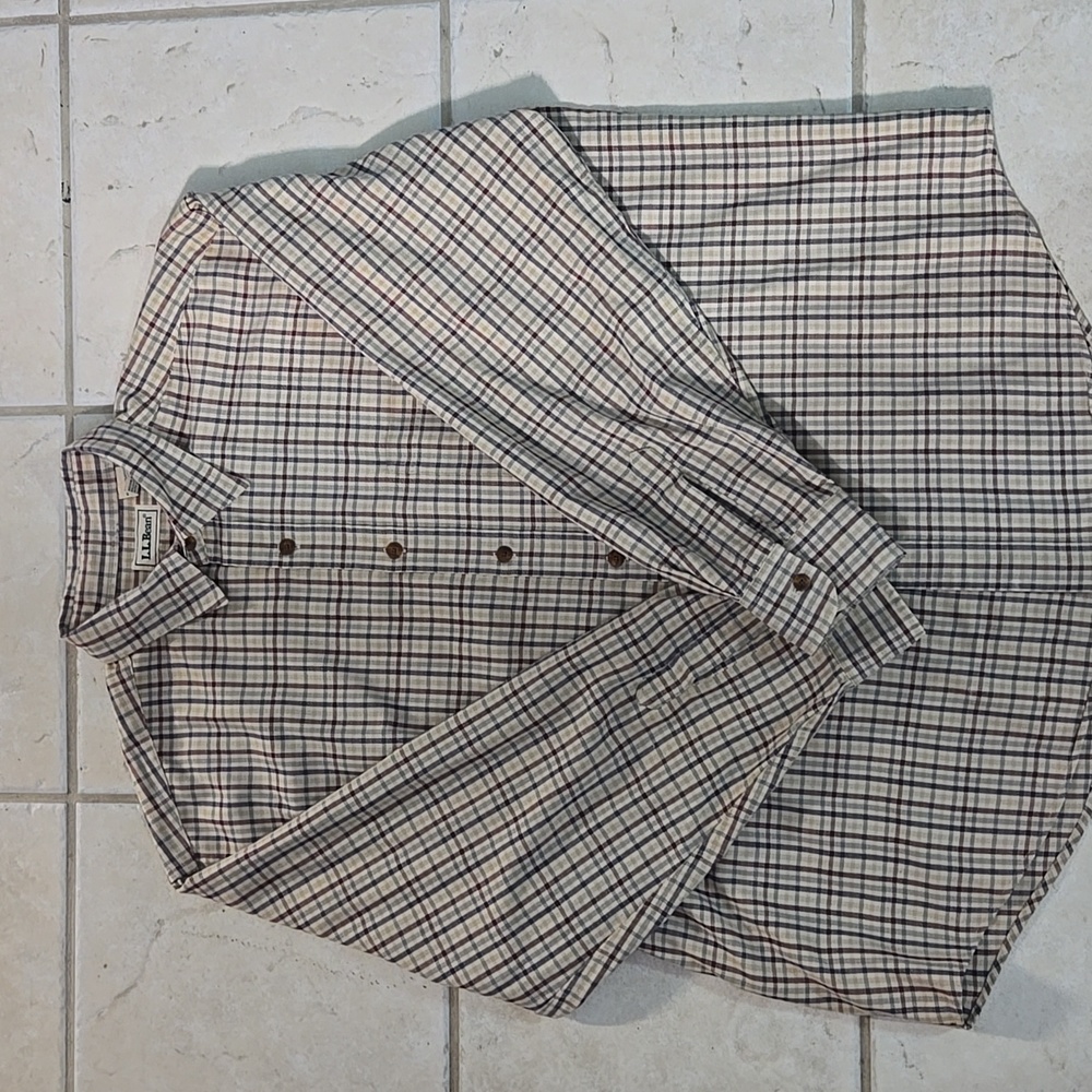 L.L. Bean Multicolor Plaid Shirt